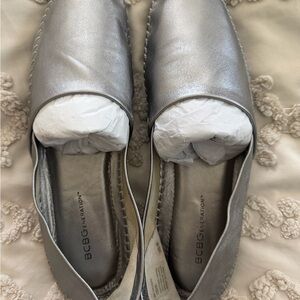 BCBGeneration Silver Loafers